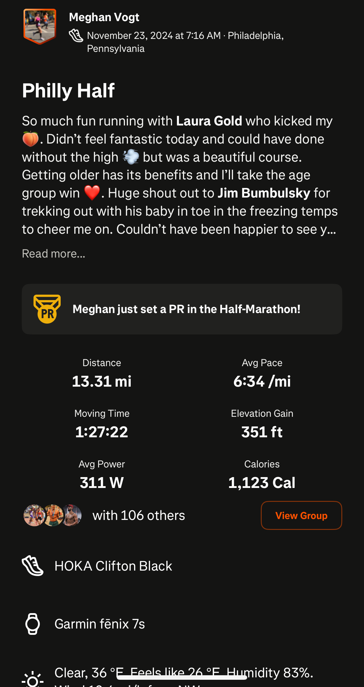 Ritual race result 9