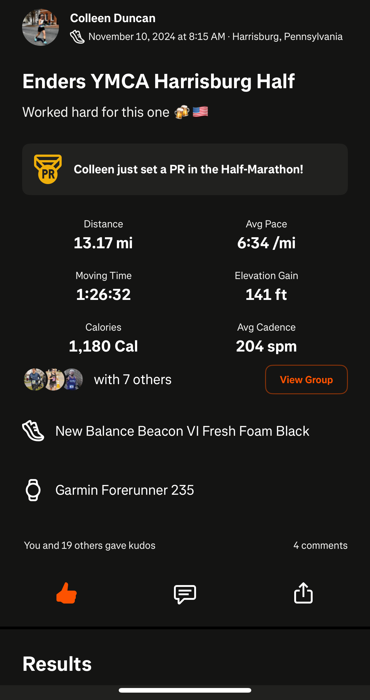Ritual race result 15