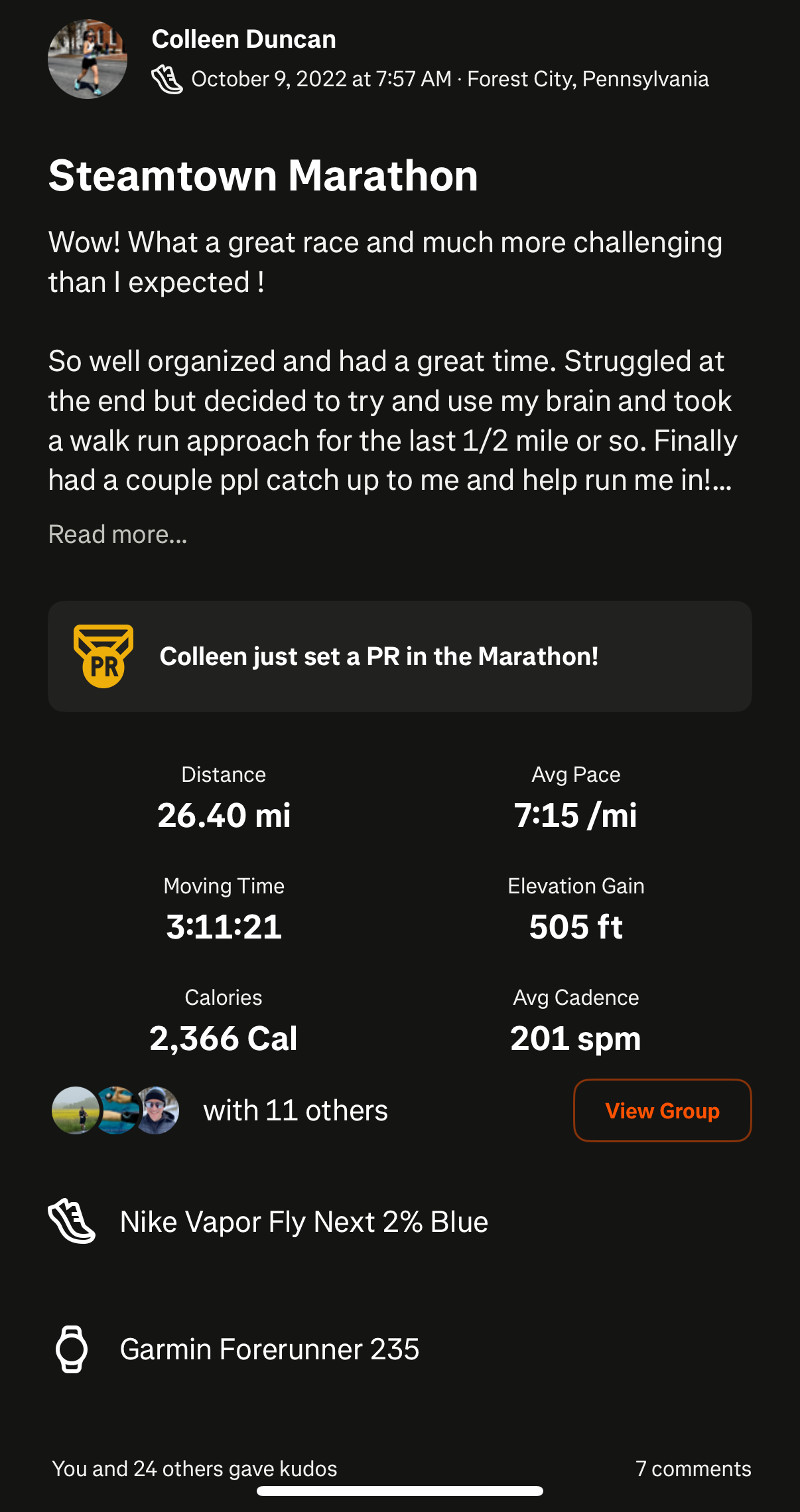 Ritual race result 16